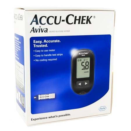Accu Chek Aviva Glucometer 1 Kit + 10 Strips