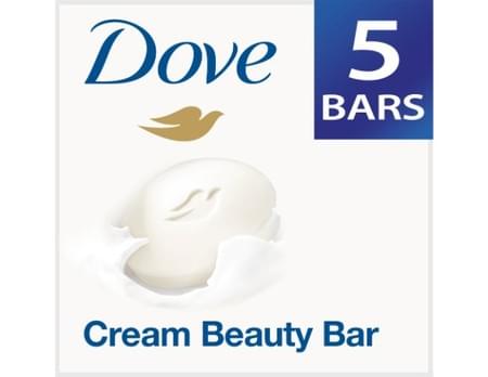 Dove Cream Beauty Bathing Bar 5x100 Gm