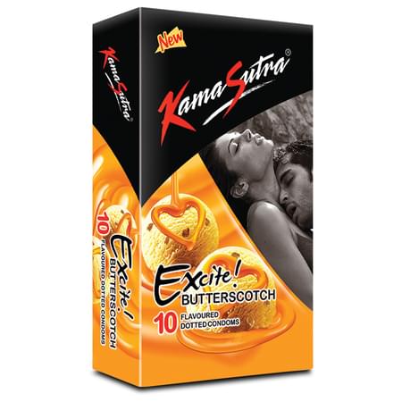 Kamasutra Excite Butterscotch 10 Condoms