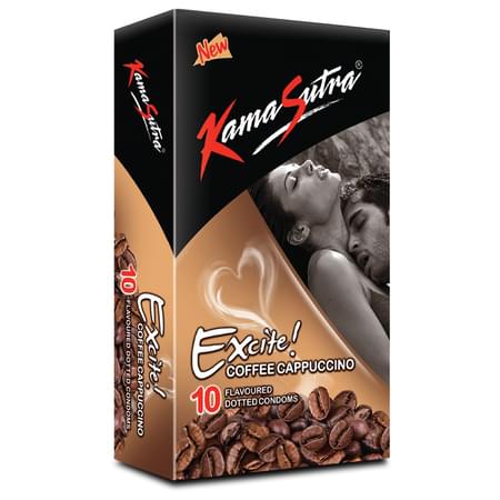 Kamasutra Excite Coffee Cappuccino 10 Condoms