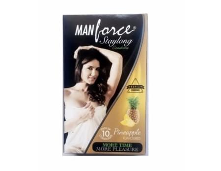 Manforce Staylong Pineapple Flavoured Condoms Pack Of 10