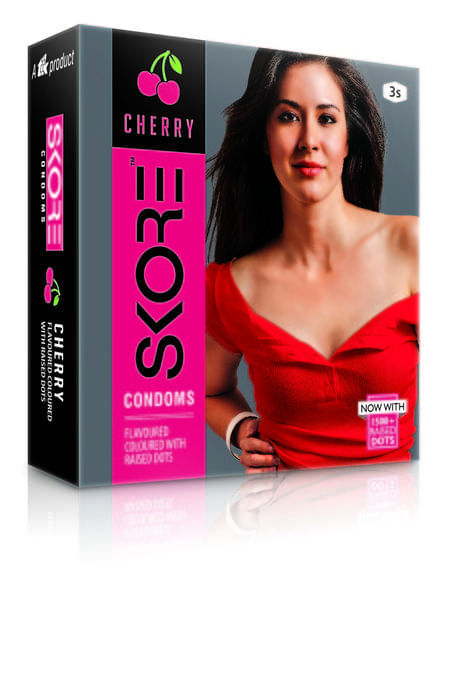 Skore Cherry With 1500+ Raised Dots Pack Of 3