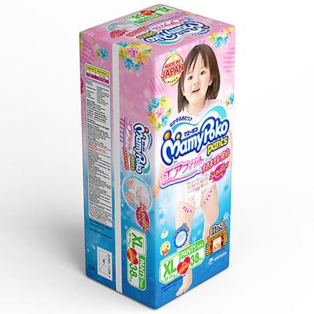 Mamypoko Pants Airfit Diapers Ultra Premium For Girls Extra Large Size Pack Of 38