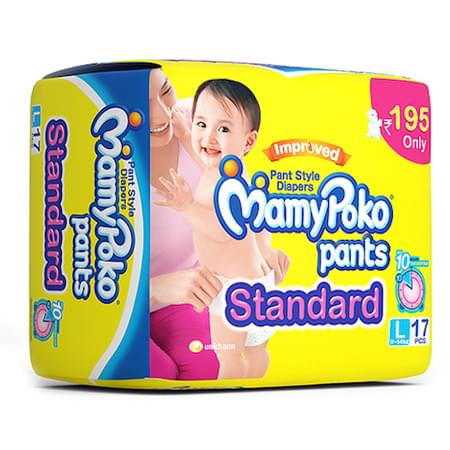 Mamypoko Pants Standard Diaper Large Size Pack Of 17